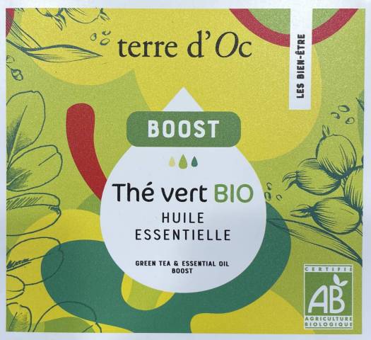 Th  emporter - Th Vert aux huiles essentielles BOOST