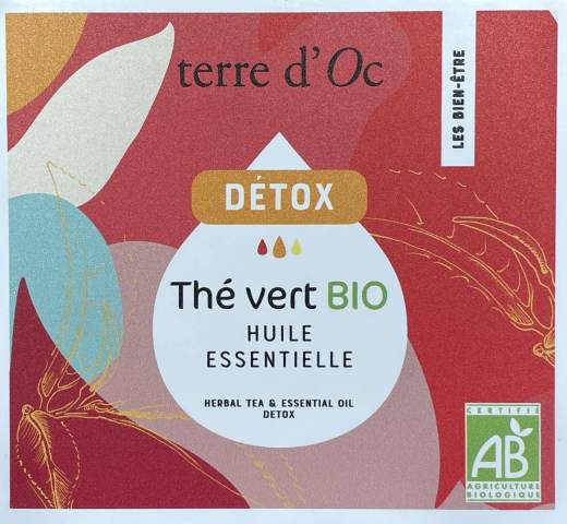 Th  emporter - Th Vert aux huiles essentielles DTOX