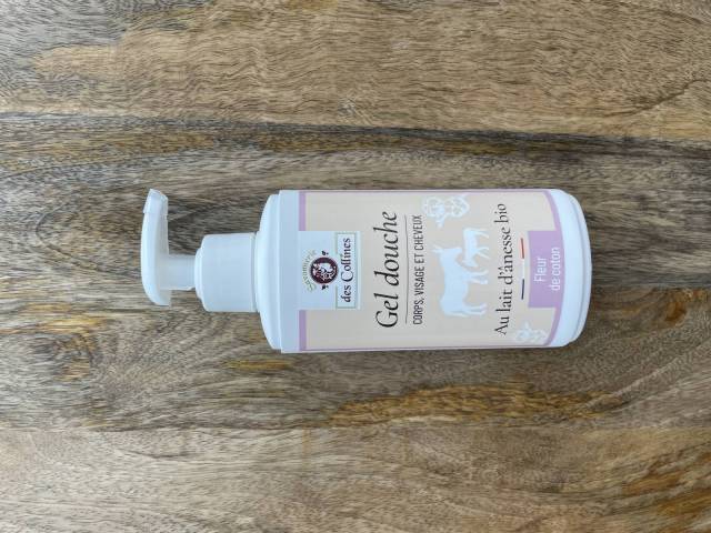 Gel douche au lait d'nesse - Fleur de coton - Savonnerie des Collines