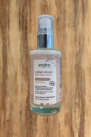 Crme visage nourrissante - Endro Cosmtiques